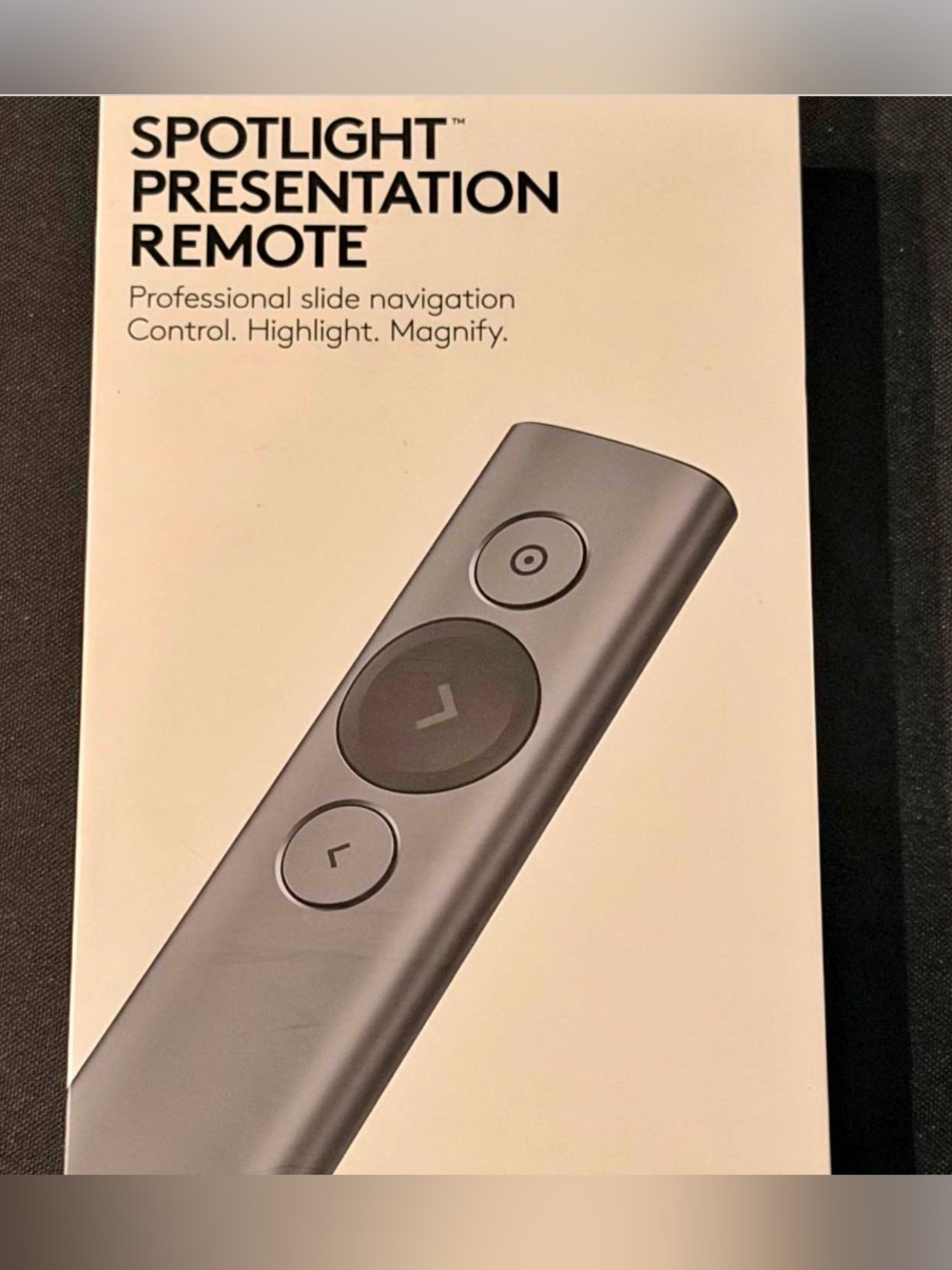 Logitech Spotlight Presentation Remote - Gray